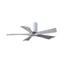 Load image into Gallery viewer, Irene IR5H Flush Mount Ceiling Fan in Gloss White/Barn Wood (42-Inch).