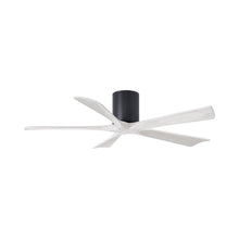 Load image into Gallery viewer, Irene IR5H Flush Mount Ceiling Fan in Matte Black/Matte White (52-Inch).