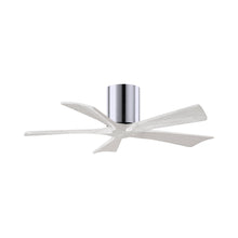 Load image into Gallery viewer, Irene IR5H Flush Mount Ceiling Fan in Polished Chrome/Matte White (42-Inch).