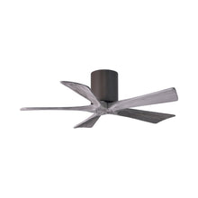 Load image into Gallery viewer, Irene IR5H Flush Mount Ceiling Fan in Textured Bronze/Barn Wood (42-Inch).
