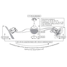 Load image into Gallery viewer, Italo Ventania Ceiling Fan - line drawing.