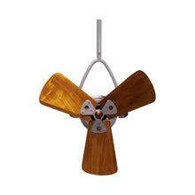 Load image into Gallery viewer, Jarold Direcional Ceiling Fan in Brushed Nickel/Wood.