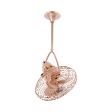 Load image into Gallery viewer, Jarold Direcional Ceiling Fan in Polished Copper/Metal.