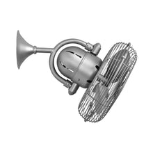 Load image into Gallery viewer, Kaye Wall Fan in Detail in Brushed Nickel.
