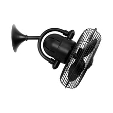 Load image into Gallery viewer, Kaye Wall Fan in Detail in Matte Black.