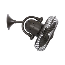 Load image into Gallery viewer, Kaye Wall Fan in Detail in Textured Bronze.