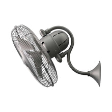 Load image into Gallery viewer, Laura Wall Fan in Brushed Nickel.