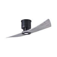 Load image into Gallery viewer, Lindsay LED Ceiling Fan in Matte Black/Barnwood.