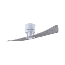Load image into Gallery viewer, Lindsay LED Ceiling Fan in Matte White/Barnwood.
