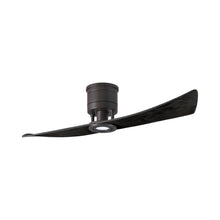 Load image into Gallery viewer, Lindsay LED Ceiling Fan in Textured Bronze/Matte Black.