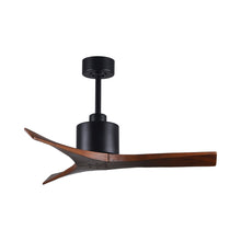 Load image into Gallery viewer, Mollywood Indoor / Outdoor Ceiling Fan in Matte Black/Walnut (42-Inch).