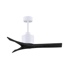 Load image into Gallery viewer, Mollywood Indoor / Outdoor Ceiling Fan in Matte White/Matte Black (42-Inch).