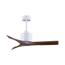 Load image into Gallery viewer, Mollywood Indoor / Outdoor Ceiling Fan in Matte White/Walnut (42-Inch).