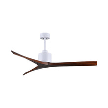Load image into Gallery viewer, Mollywood Indoor / Outdoor Ceiling Fan in Matte White/Walnut (60-Inch).