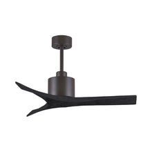 Load image into Gallery viewer, Mollywood Indoor / Outdoor Ceiling Fan in Textured Bronze/Matte Black (42-Inch).
