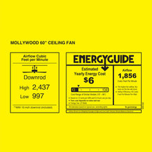 Load image into Gallery viewer, Mollywood Indoor / Outdoor Ceiling Fan.