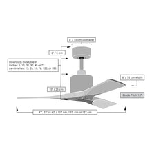 Load image into Gallery viewer, Nan Ceiling Fan - line drawing.