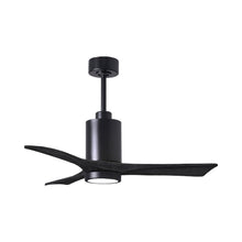 Load image into Gallery viewer, Patricia 3 Indoor / Outdoor LED Ceiling Fan in Matte Black/Matte Black (42-Inch).