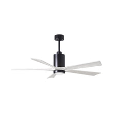 Load image into Gallery viewer, Patricia 5 Indoor / Outdoor LED Ceiling Fan in Matte Black/Matte White (60-Inch).