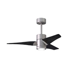 Load image into Gallery viewer, Super Janet LED Ceiling Fan in Brushed Nickel/Matte Black (42-Inch).