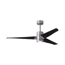 Load image into Gallery viewer, Super Janet LED Ceiling Fan in Brushed Nickel/Matte Black (60-Inch).