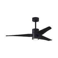 Load image into Gallery viewer, Super Janet LED Ceiling Fan in Matte Black/Matte Black (52-Inch).