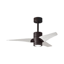 Load image into Gallery viewer, Super Janet LED Ceiling Fan in Textured Bronze/Matte White (42-Inch).
