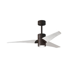 Load image into Gallery viewer, Super Janet LED Ceiling Fan in Textured Bronze/Matte White (52-Inch).