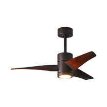 Load image into Gallery viewer, Super Janet LED Ceiling Fan in Textured Bronze/Walnut (42-Inch).