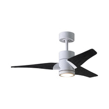 Load image into Gallery viewer, Super Janet LED Ceiling Fan in White/Matte Black (42-Inch).