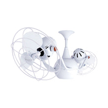 Load image into Gallery viewer, Vent-Bettina Ceiling Fan in Gloss White/Metal.
