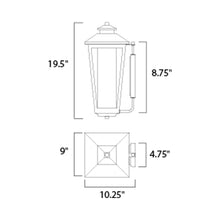 Load image into Gallery viewer, Aberdeen Outdoor Wall Light - line drawing.