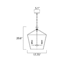 Load image into Gallery viewer, Abode Chandelier - line drawing.