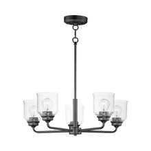 Load image into Gallery viewer, Acadia Chandelier in Black (5-Light).