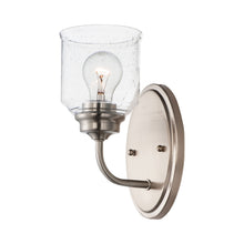 Load image into Gallery viewer, Acadia Wall Light in Satin Nickel.