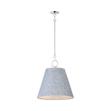 Load image into Gallery viewer, Acoustic Pendant Light in Satin Nickel/Grey (Small).