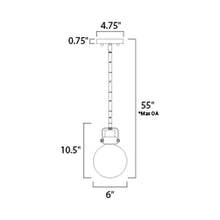 Load image into Gallery viewer, Bauhaus Mini Pendant Light - line drawing.