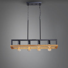 Load image into Gallery viewer, Black Forest Linear Suspension Light in Detail.