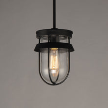 Load image into Gallery viewer, Breakwater Outdoor Semi Flush Mount Ceiling Light in Detail.