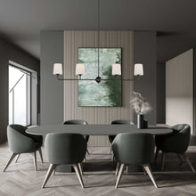Load image into Gallery viewer, Bristol Linear Pendant Light in dining room.