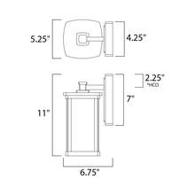 Load image into Gallery viewer, Bungalow Outdoor Wall Light - line drawing.