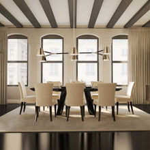 Load image into Gallery viewer, Carlo LED Chandelier in dining room.