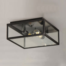 Load image into Gallery viewer, Catalina Outdoor Flush Mount Ceiling Light in Detail.