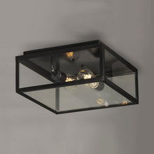 Load image into Gallery viewer, Catalina Outdoor Flush Mount Ceiling Light in Detail.