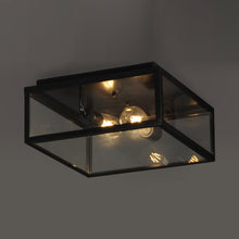 Load image into Gallery viewer, Catalina Outdoor Flush Mount Ceiling Light in Detail.