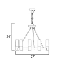 Load image into Gallery viewer, Contessa Chandelier - line drawing.