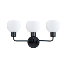 Load image into Gallery viewer, Coraline Bath Vanity Light in Black (3-Light).