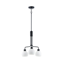 Load image into Gallery viewer, Coraline Chandelier in Black (3-Light).
