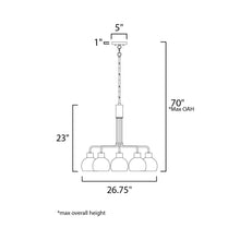 Load image into Gallery viewer, Coraline Chandelier - line drawing.