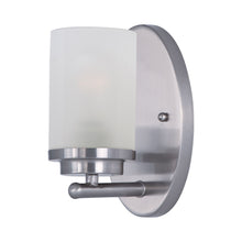 Load image into Gallery viewer, Corona Bath Wall Light in Satin Nickel.